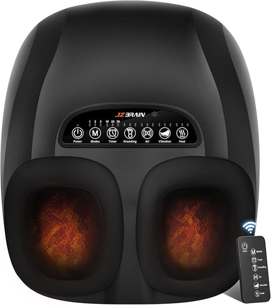 Shiatsu Foot Massager Machine with Heat : Deep Kneading Foot Massager with Vibration & Compression for Plantar Fasciitis & Neuropathy - Gifts for Women & Men,Relax for Home Office Use
